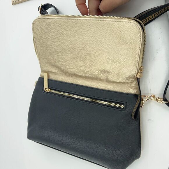 Versace Parfums Medusa Metallic Gold & Black Crossbody Bag - Picture 10 of 10
